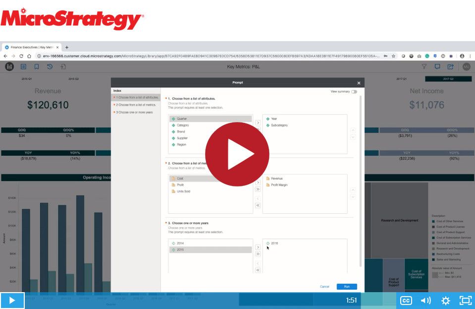 Dossiers verlinken in MicroStrategy 2020