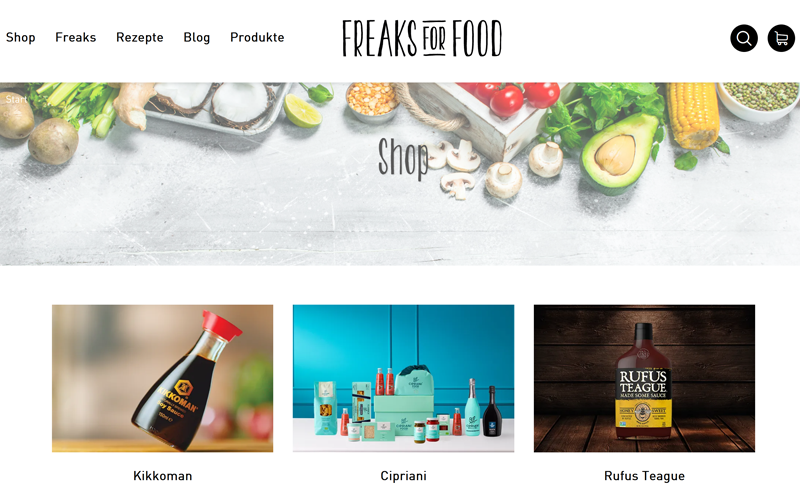 freaks for food Webshop