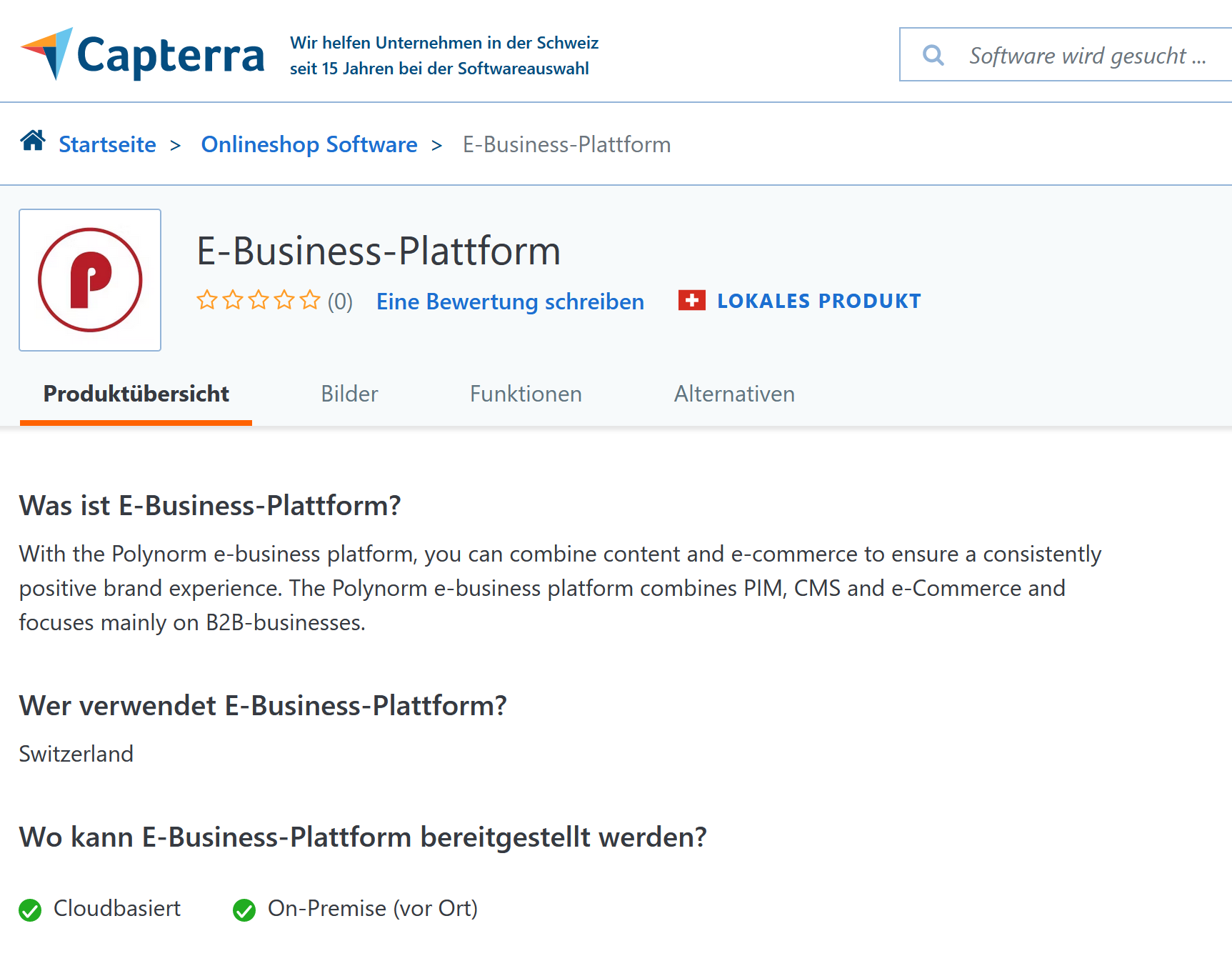 Capterra Polynorm Software AG
