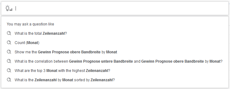 Mögliche Fragestellungen mit MSTR Natural Language Queries