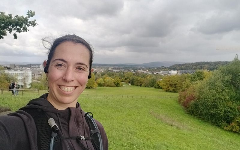 Noga in ihrem Element: beim Laufen