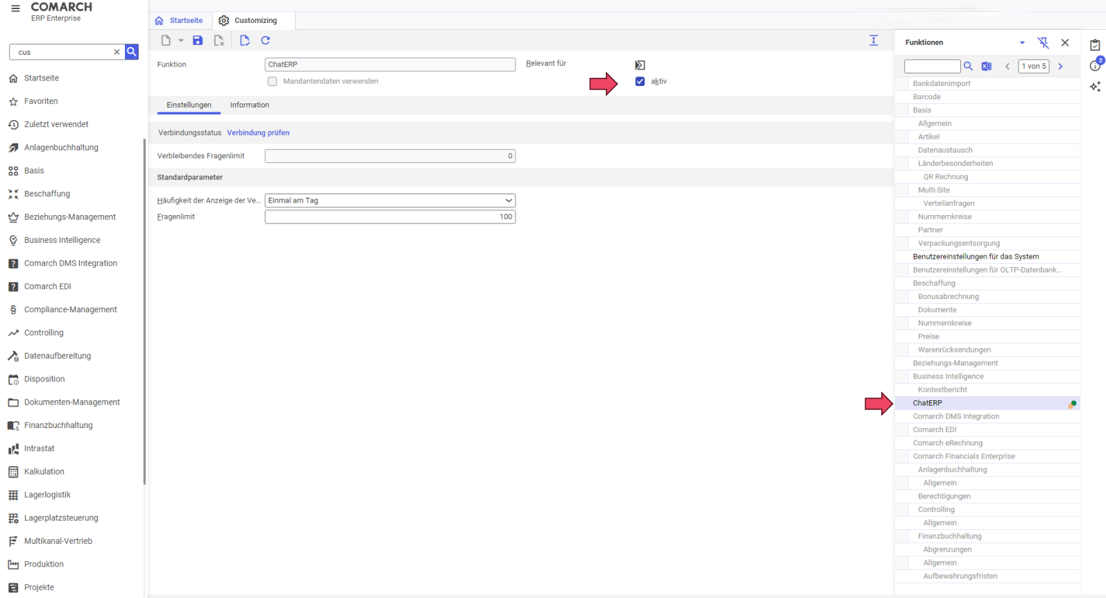 Comarch ChatERP