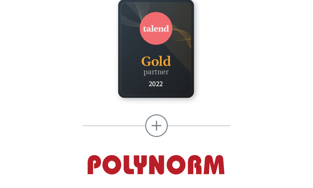 Polynorm Gold-Partner von Talend 2022